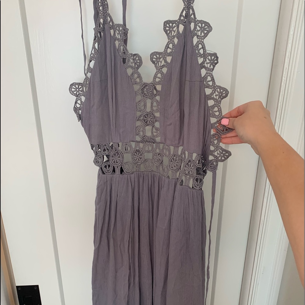 Open back maxi dress!